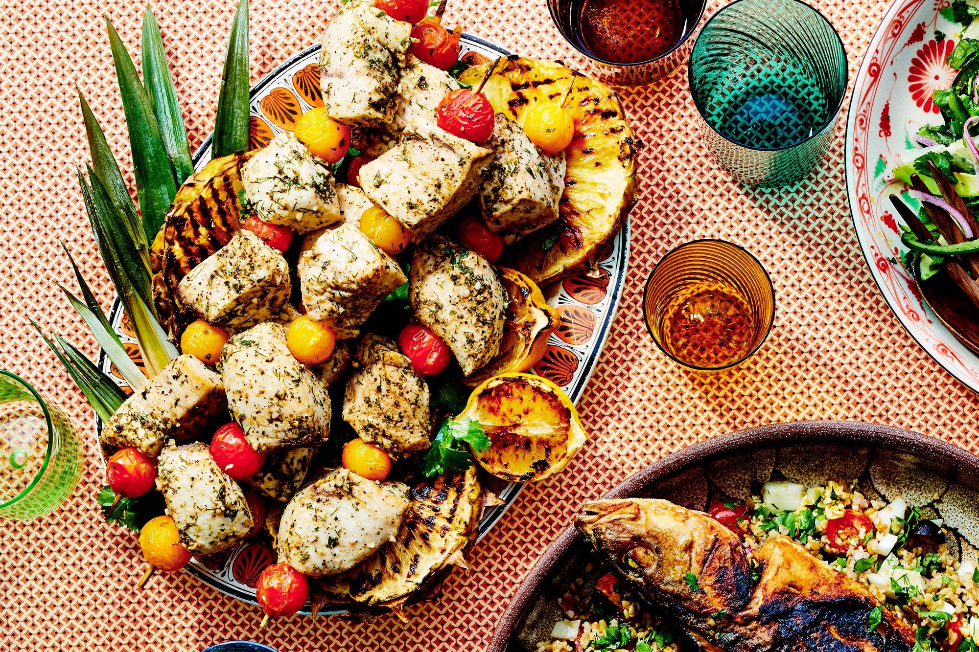 image of Galilee-Style Grilled Fish Kebabs recipe by Saveur