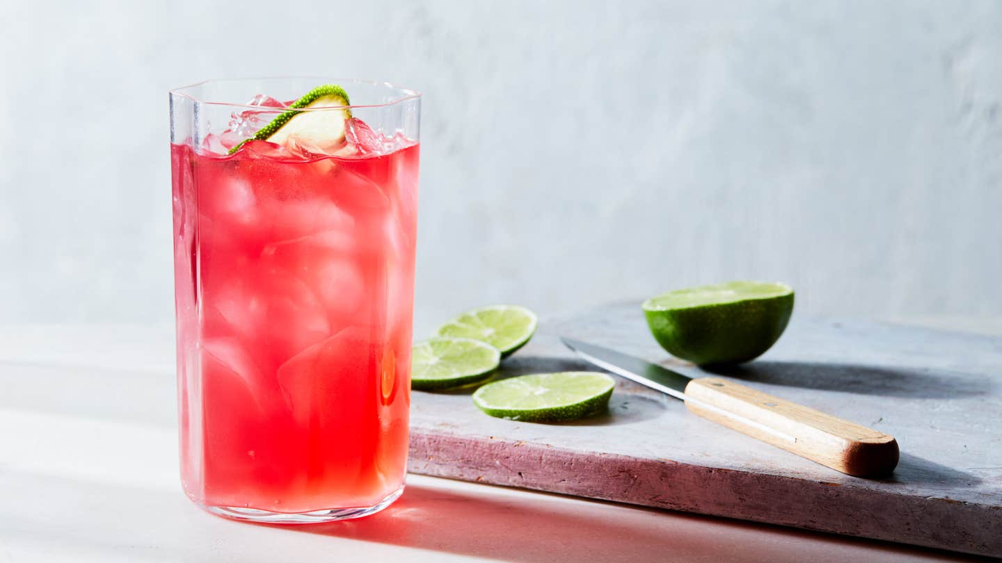 Hibiscus Tequila Mule