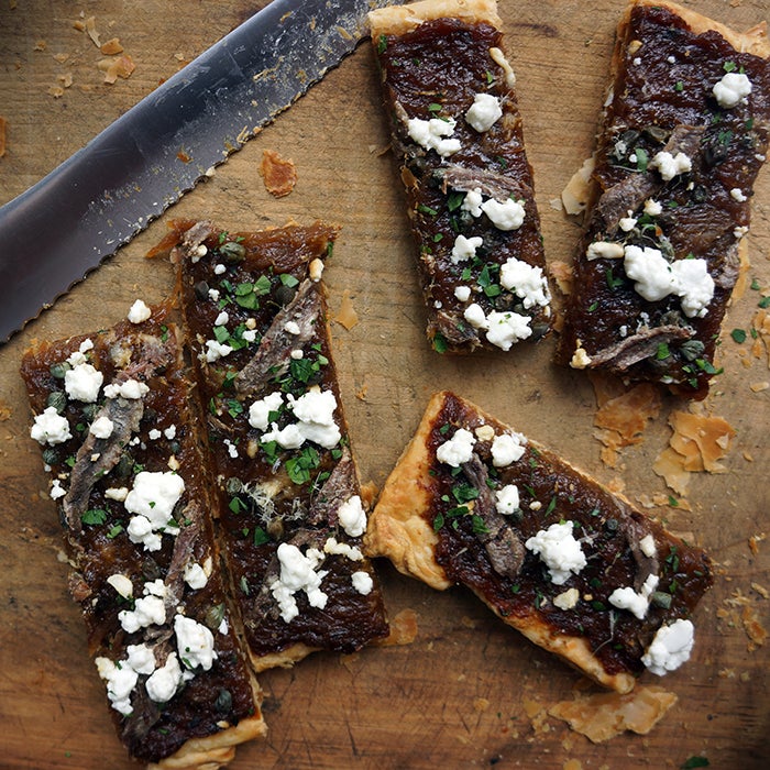 Onion Tart with Goat Cheese