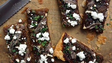 Onion Tart with Goat Cheese