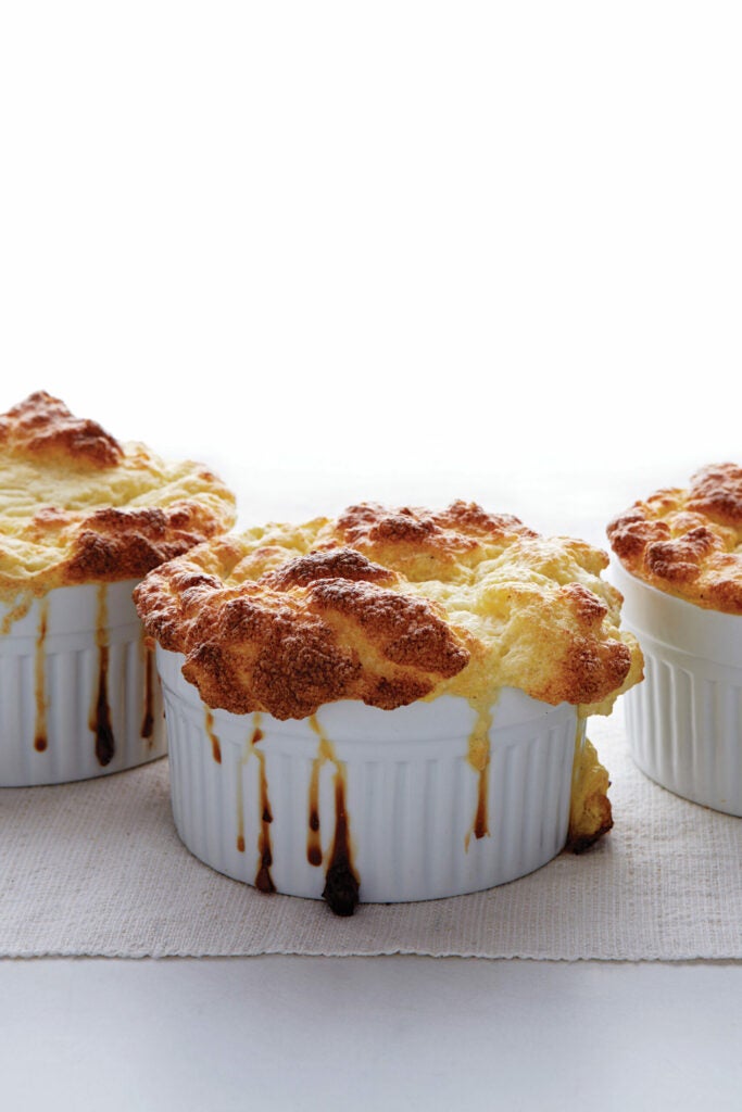 Cauliflower and Goat Cheese Soufflés