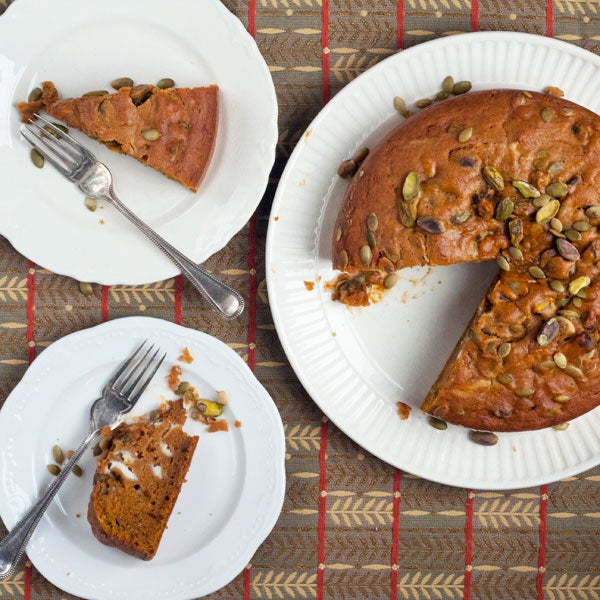 Pumpkin Spice Cake with Mascarpone