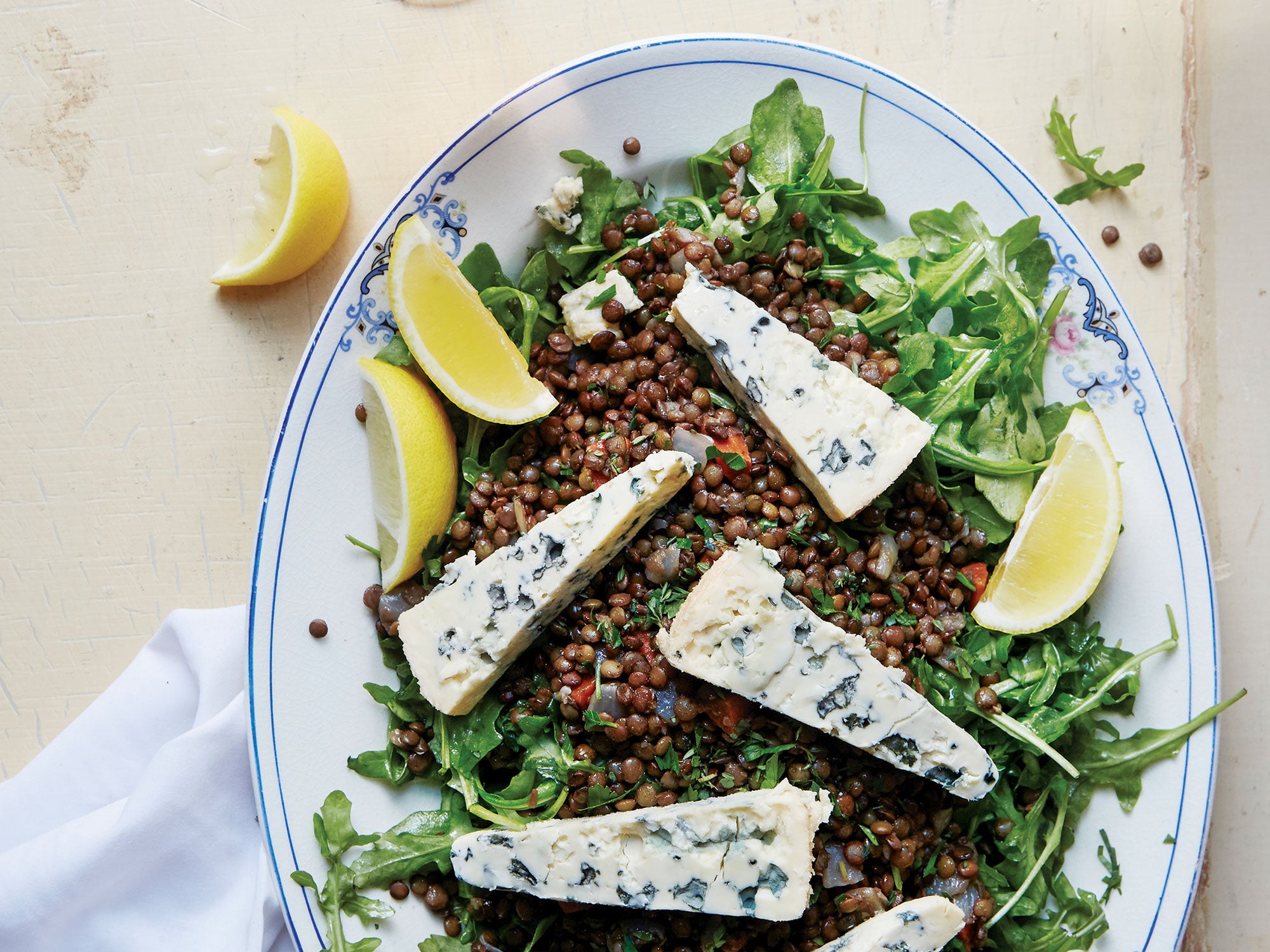 French Lentil Salad with Blue Cheese Saveur