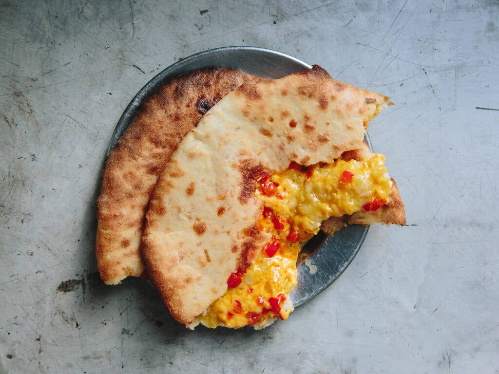 Cheddar Cheese-Stuffed Kulcha