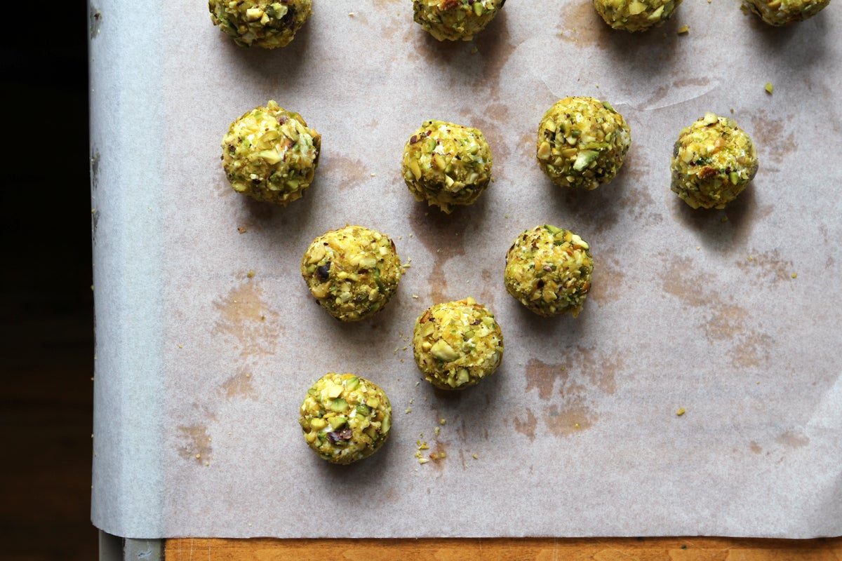 image of Goat Cheese and Apricot Truffles recipe by Saveur