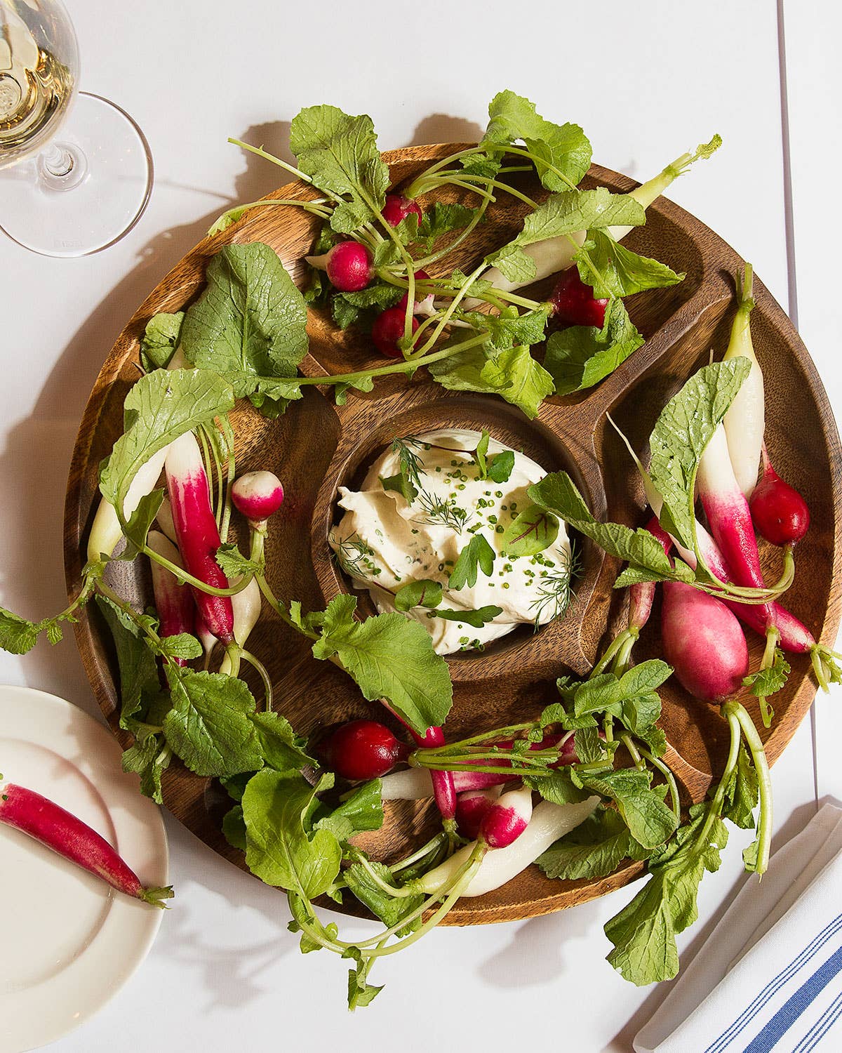 Fall Radishes with Boursin Dip