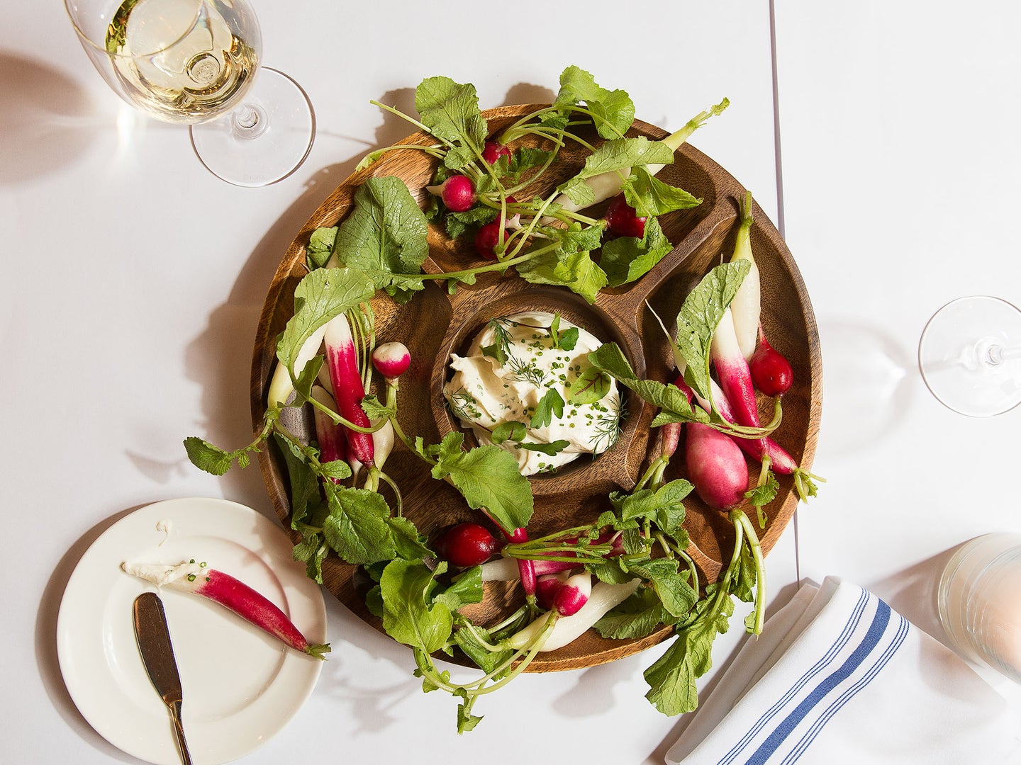 Fall Radishes with Boursin Dip