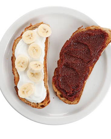 Fromage Blanc, Banana, and Membrillo Sandwich