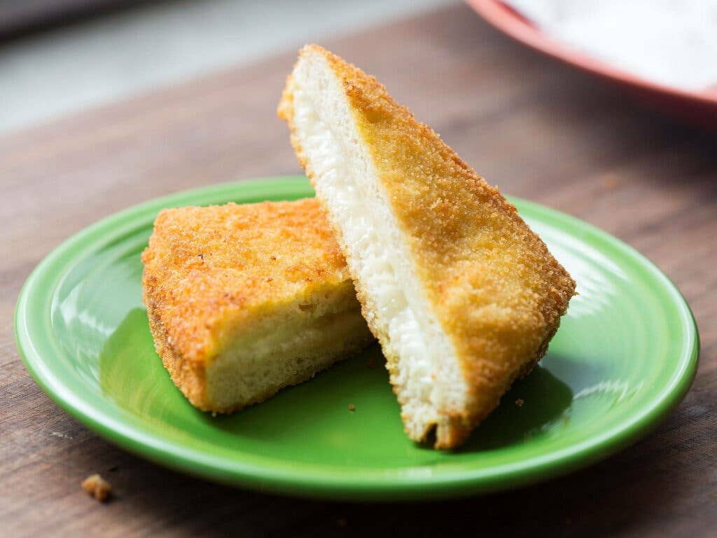 Fried Mozzarella Sandwiches