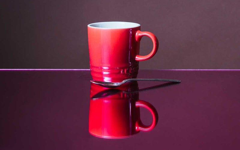 Le Creuset PG90033A-0067 Stoneware Mug, 14 Ounce, Cerise