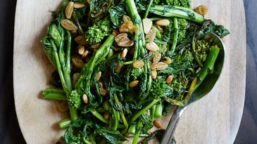Broccoli Rabe with Pine Nuts & Golden Raisins Vegetarian Recipes
