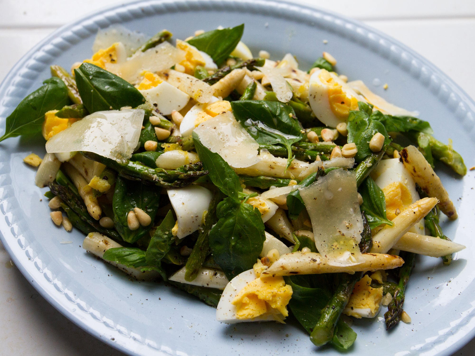 Charred Asparagus and Egg Salad Saveur