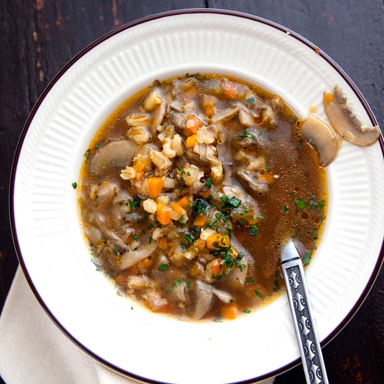 Deli Style Mushroom Barley Soup