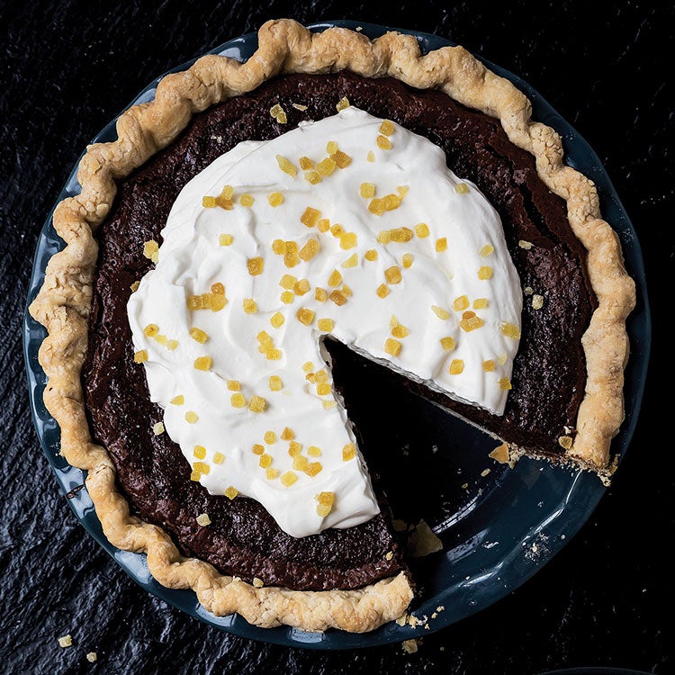 Chocolate Ginger Chess Pie