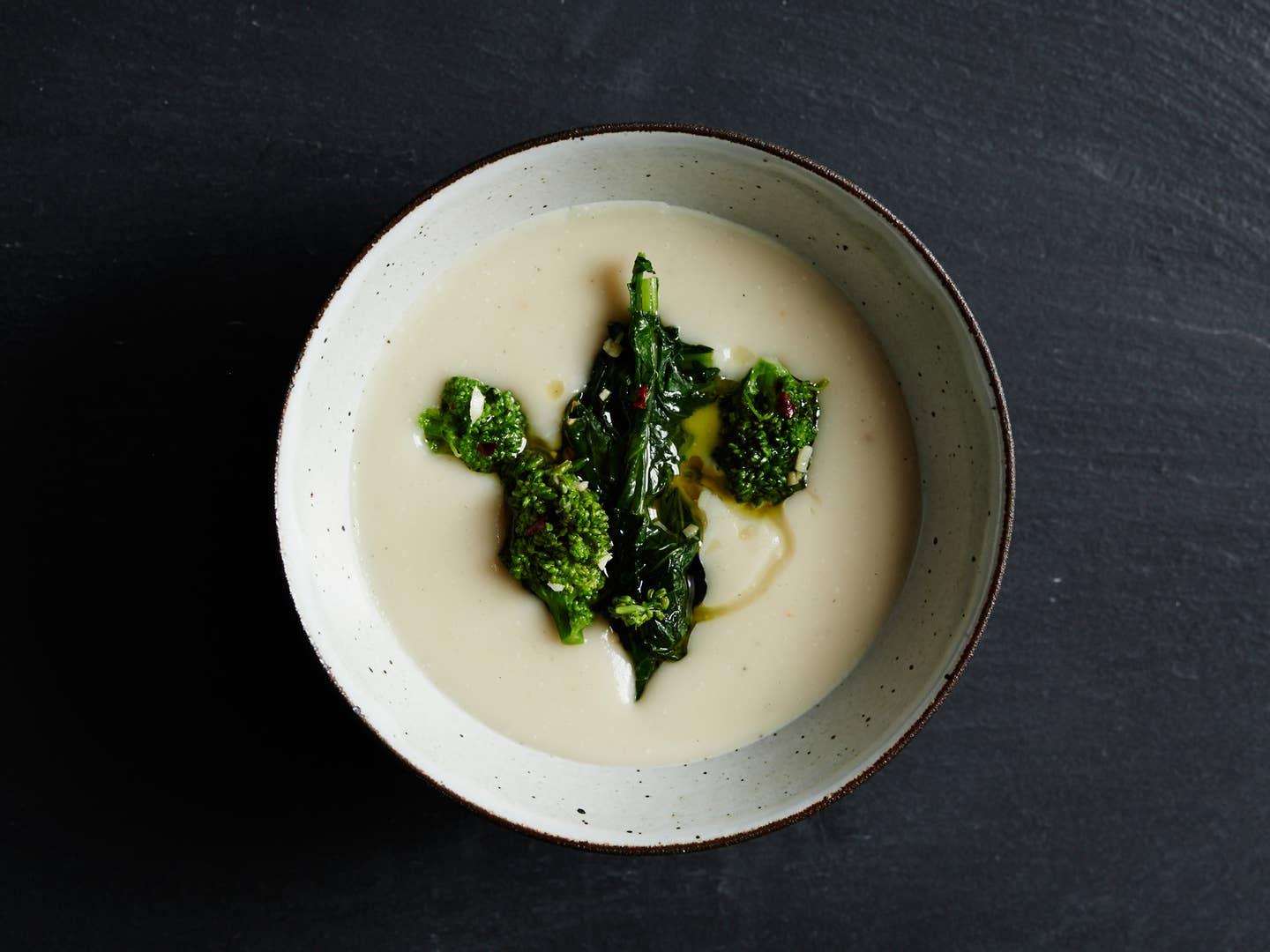 White Bean Soup with Fennel Seeds and Broccoli Rabe