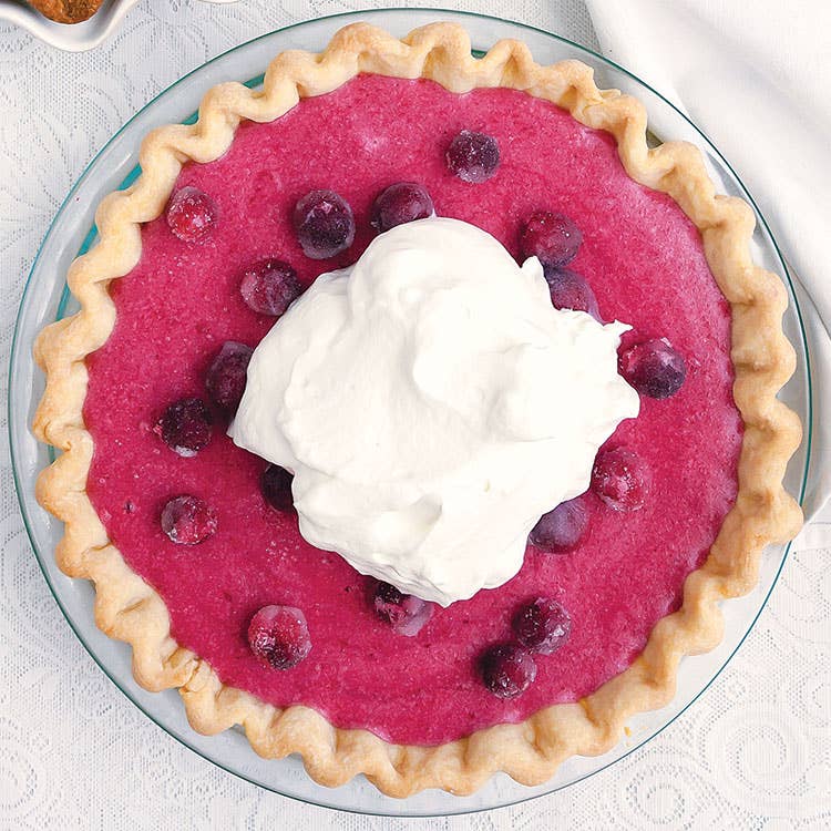 Cranberry Chiffon Pie