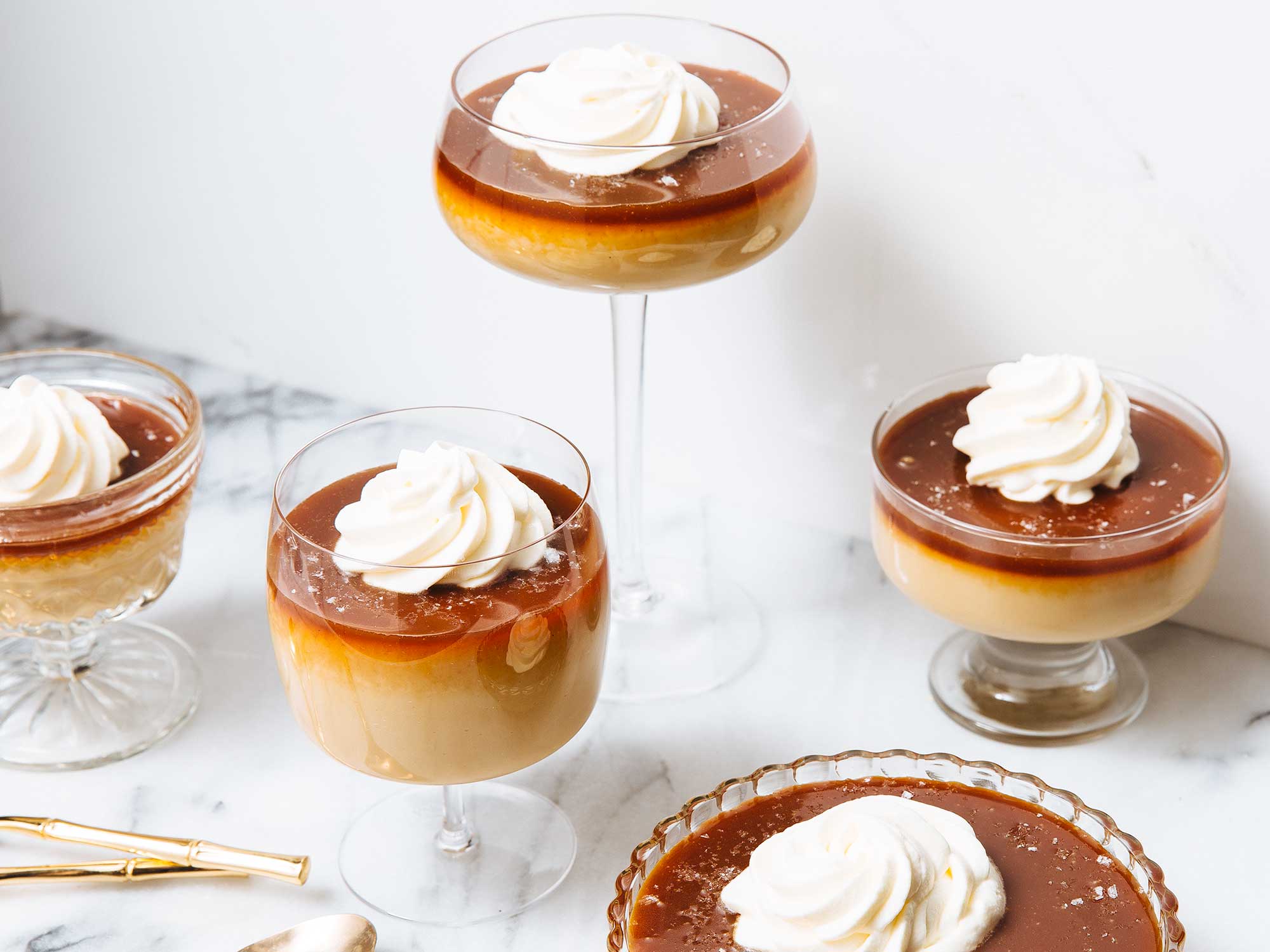 Butterscotch Budino With Salted Caramel