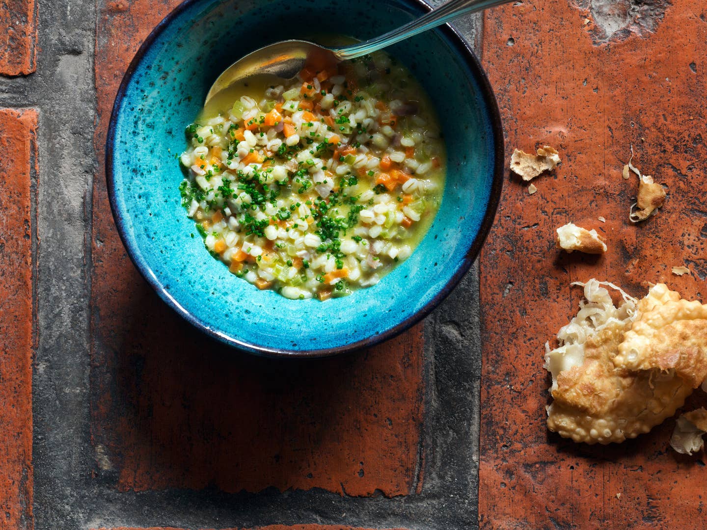 Pearl Barley Soup with Moscato d’Asti