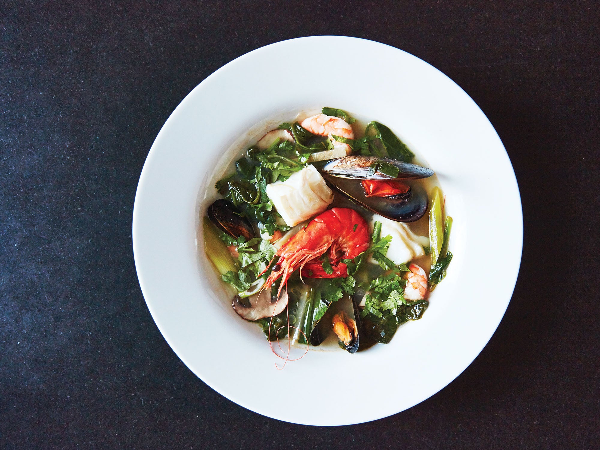 Seafood Soup With Ginger and Yuzu Kosho Saveur