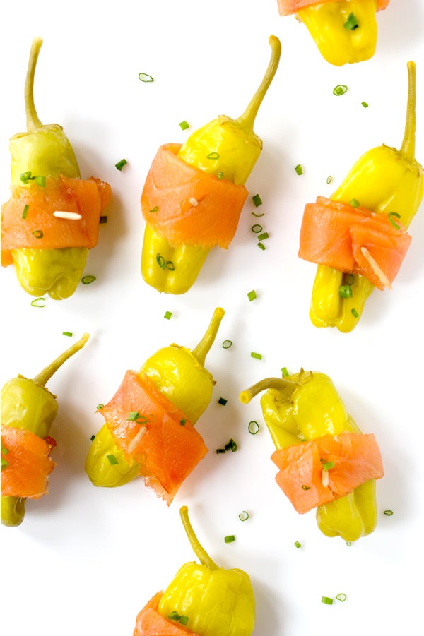 Stuffed Pepperoncini with Smoked Salmon