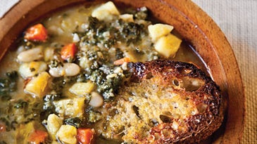 Tuscan Bean Soup with Squash and Kale