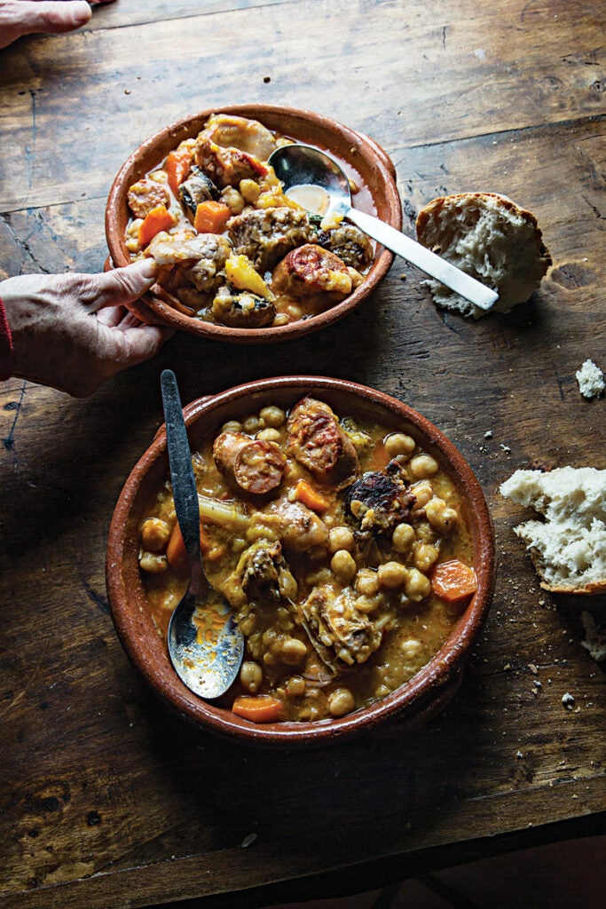 Chickpea Stew with Lamb, Pork, and Veal (Cozido de Grão)