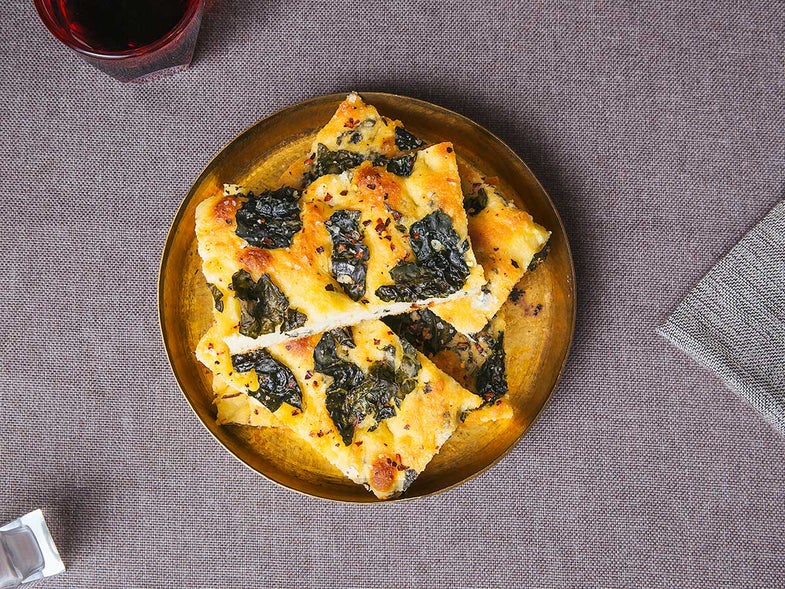 Tuscan Kale and Red Pepper Focaccia