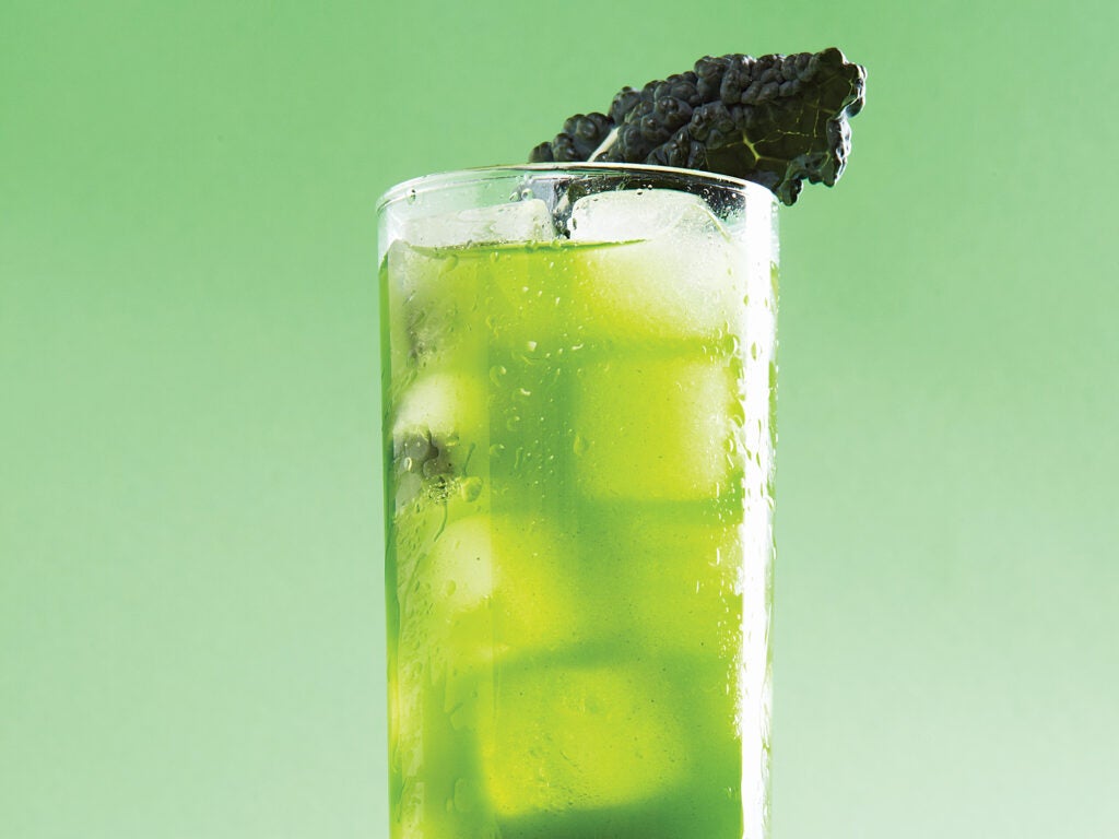 Leaf and Spear, Kale Rum Cocktail