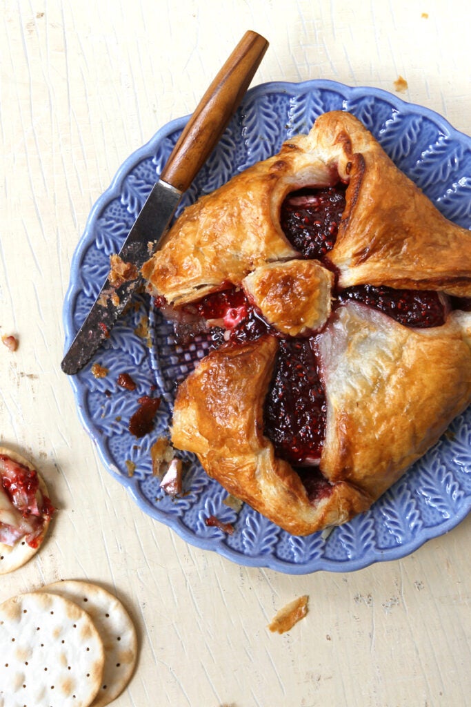 Baked Brie with Raspberry Jam