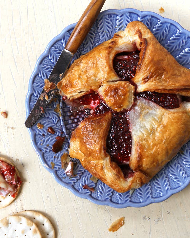 Baked Brie with Raspberry Jam