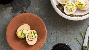Deviled Eggs With Crab