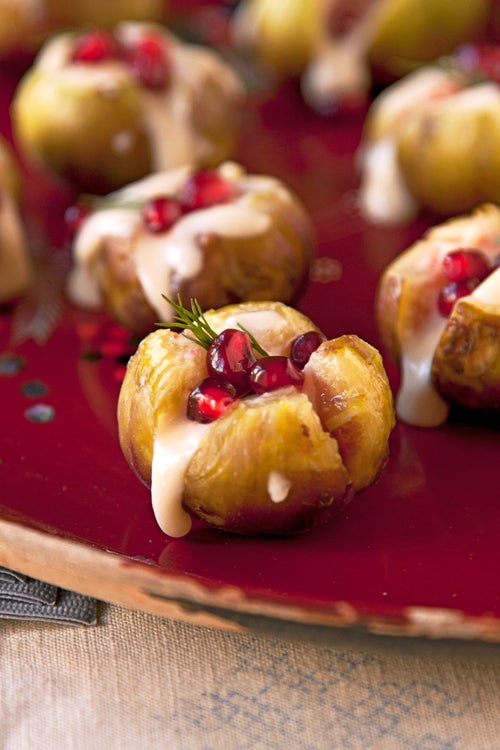 Robiola-Stuffed Figs with Pomegranate