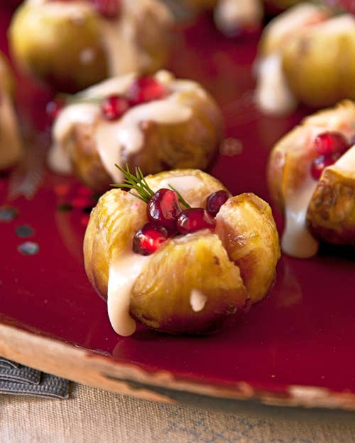 Robiola-Stuffed Figs with Pomegranate
