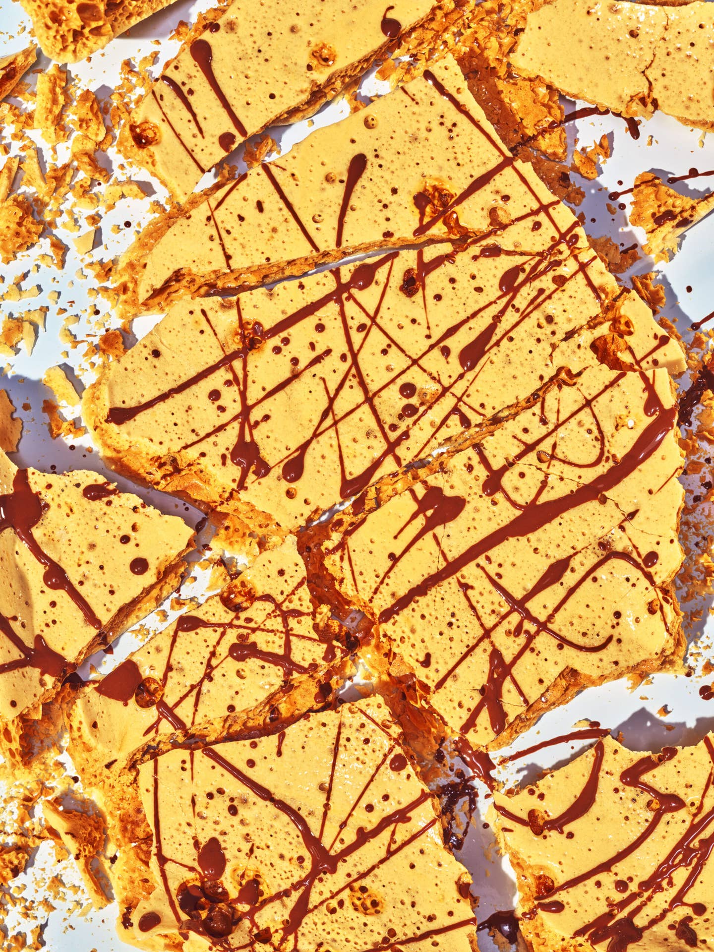 Honeycomb Brittle with Chocolate and Sea Salt
