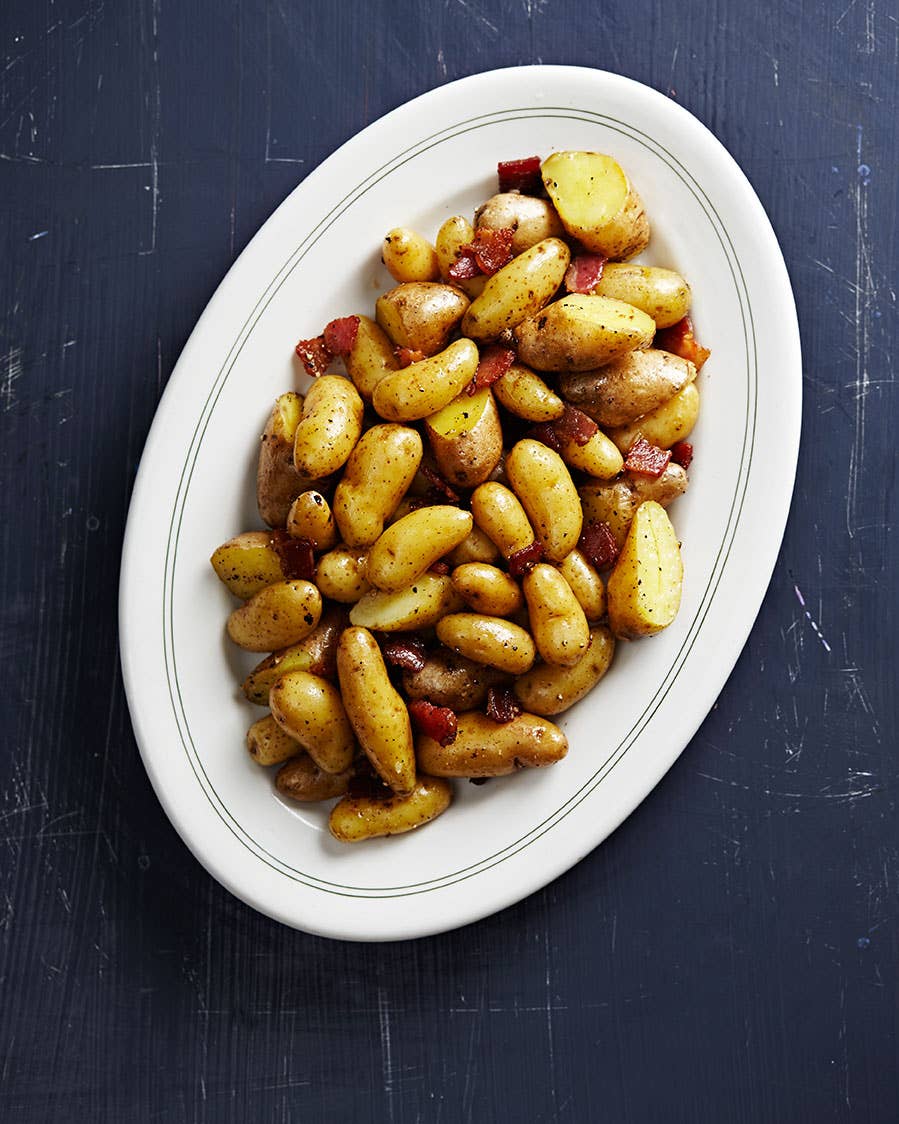 Fingerling Potatoes with Bacon