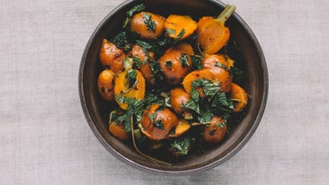 Moroccan Carrots with Aleppo Pepper and Mint for Thanksgiving Sides