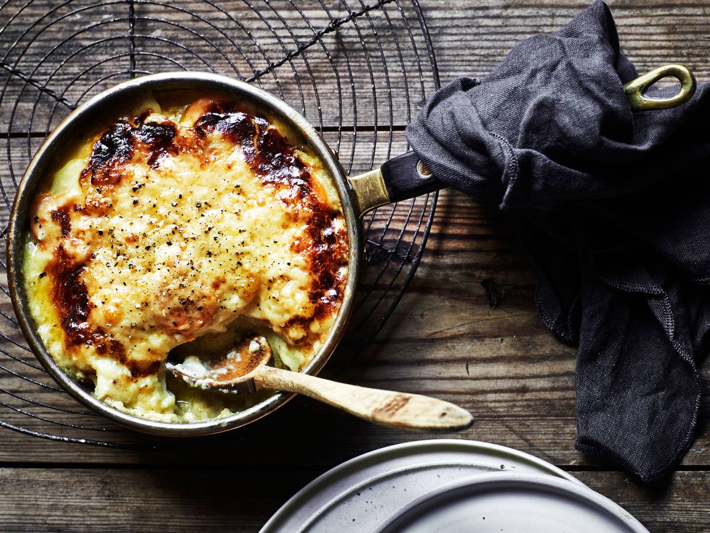 Celery Root, Carrot, and Potato Gratin