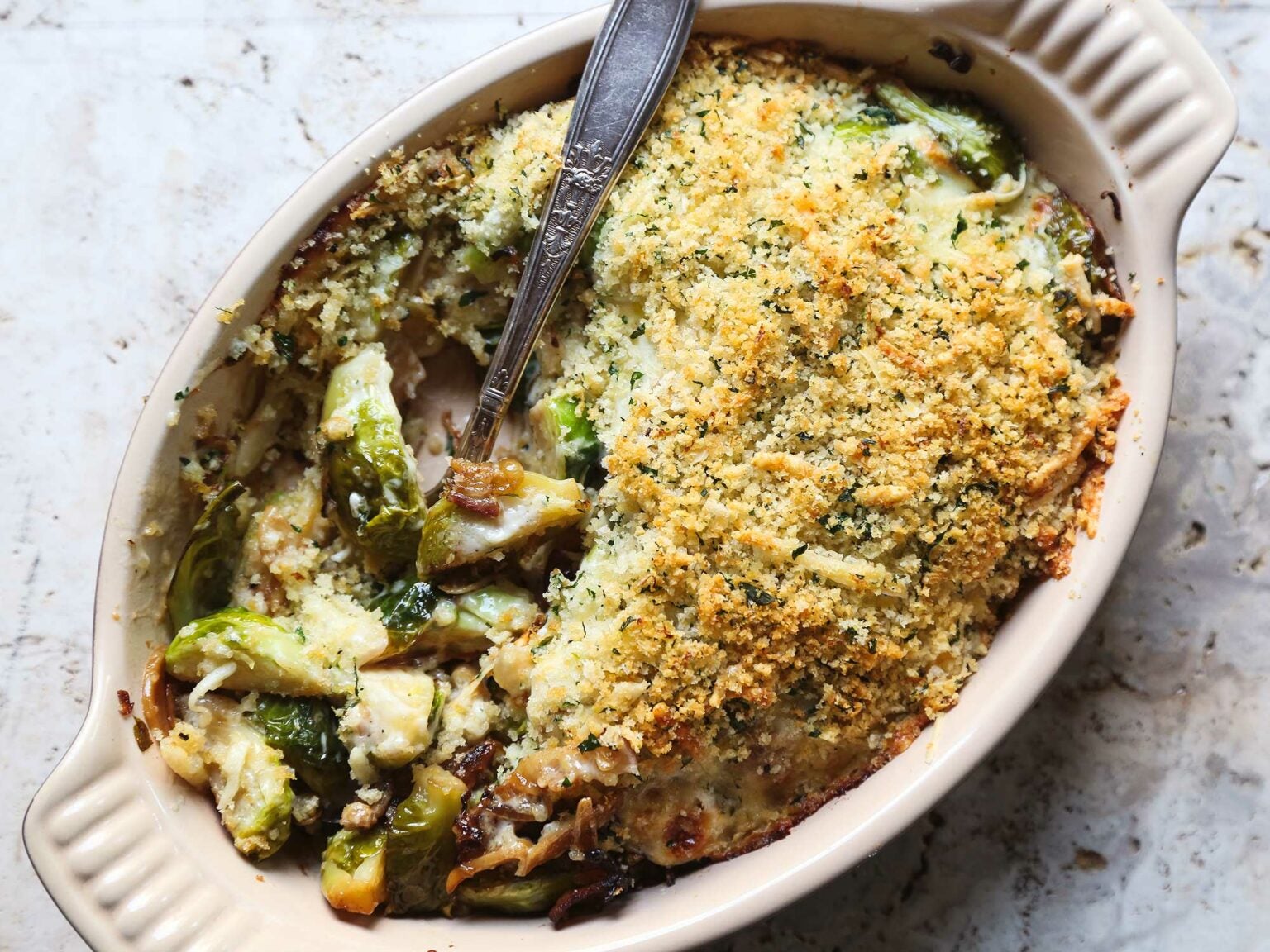 Brussels Sprouts Gratin Saveur