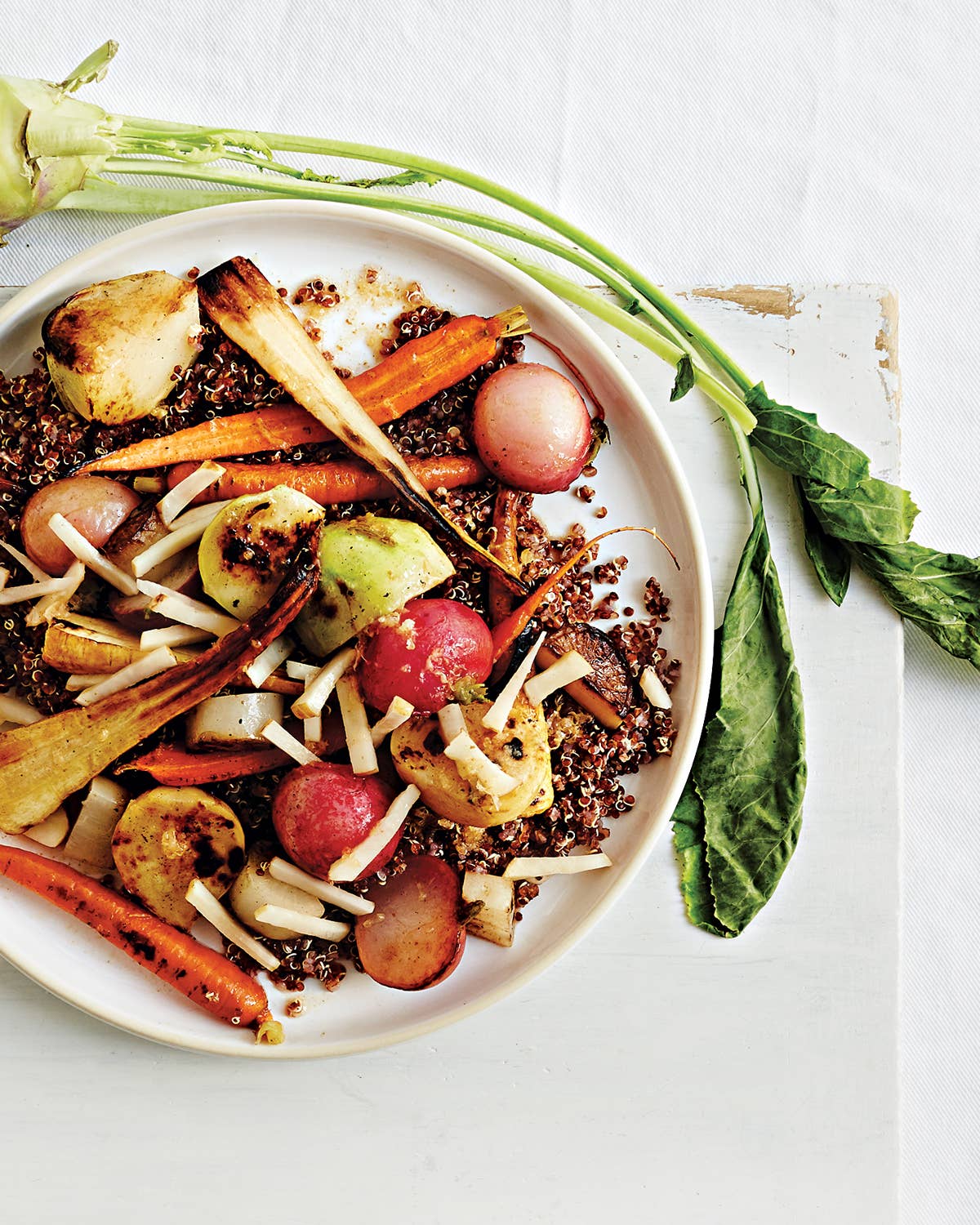 Root Vegetable and Quinoa Salad with Pickled Sunchokes