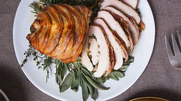 Pancetta-Wrapped Roast Turkey Breast (Turketta)