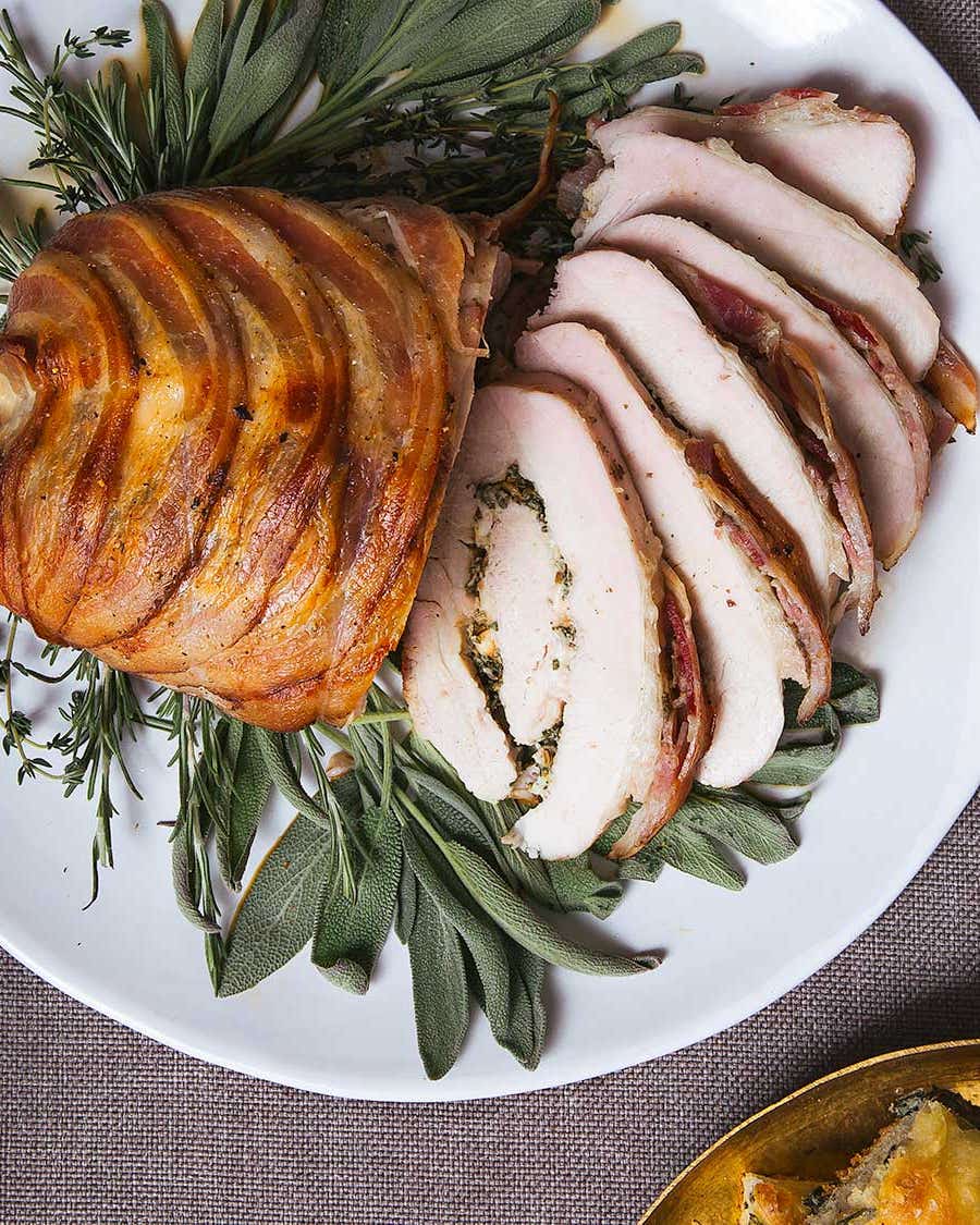 Turketta Pancetta-Wrapped Roast Turkey Breast (Turketta)