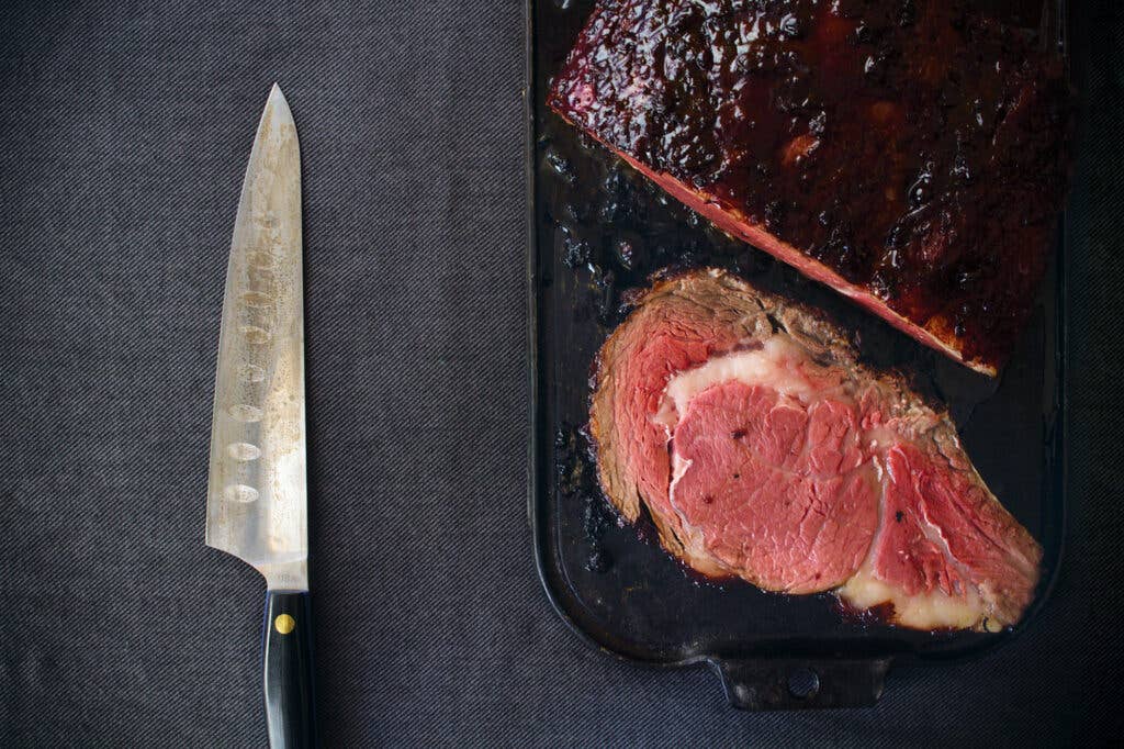 Standing Rib Roast with Currant Port Glaze, Late Winter Feast