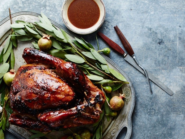 Tamarind-Glazed Roast Turkey Recipe, Thanksgiving turkey recipe, african turkey recipe