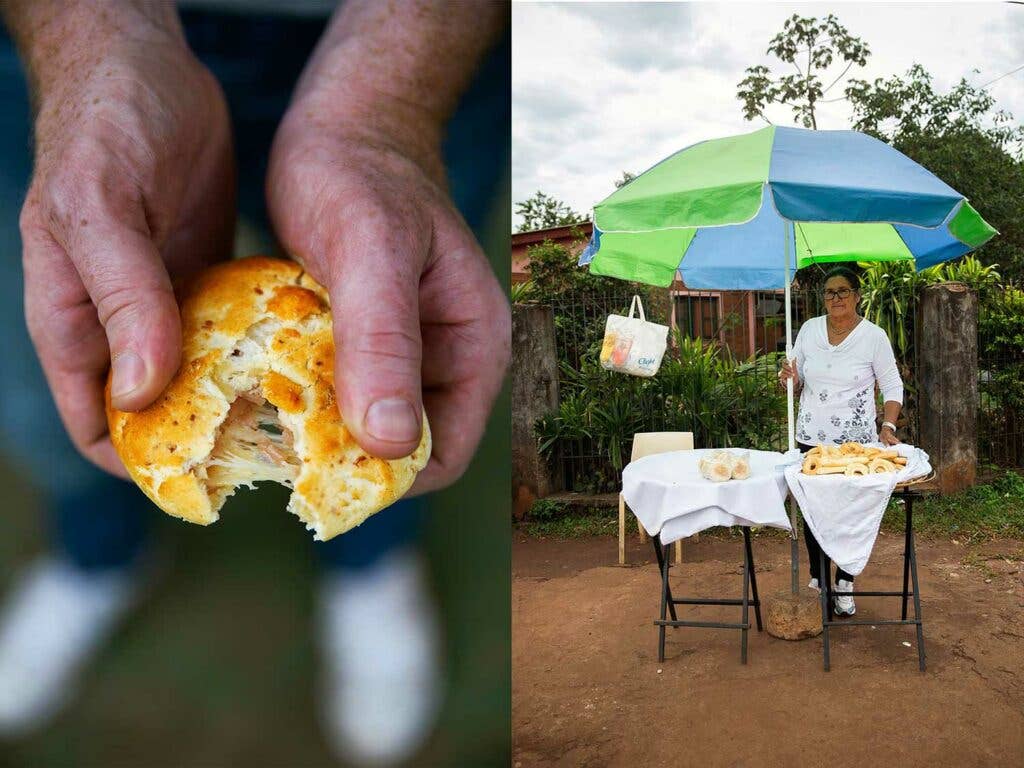 ham and cheese filled chipa