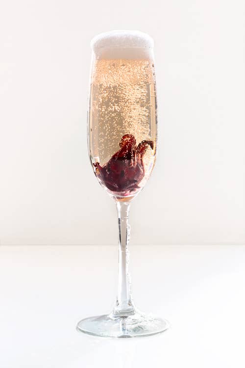 Blooming Champagne Cocktail