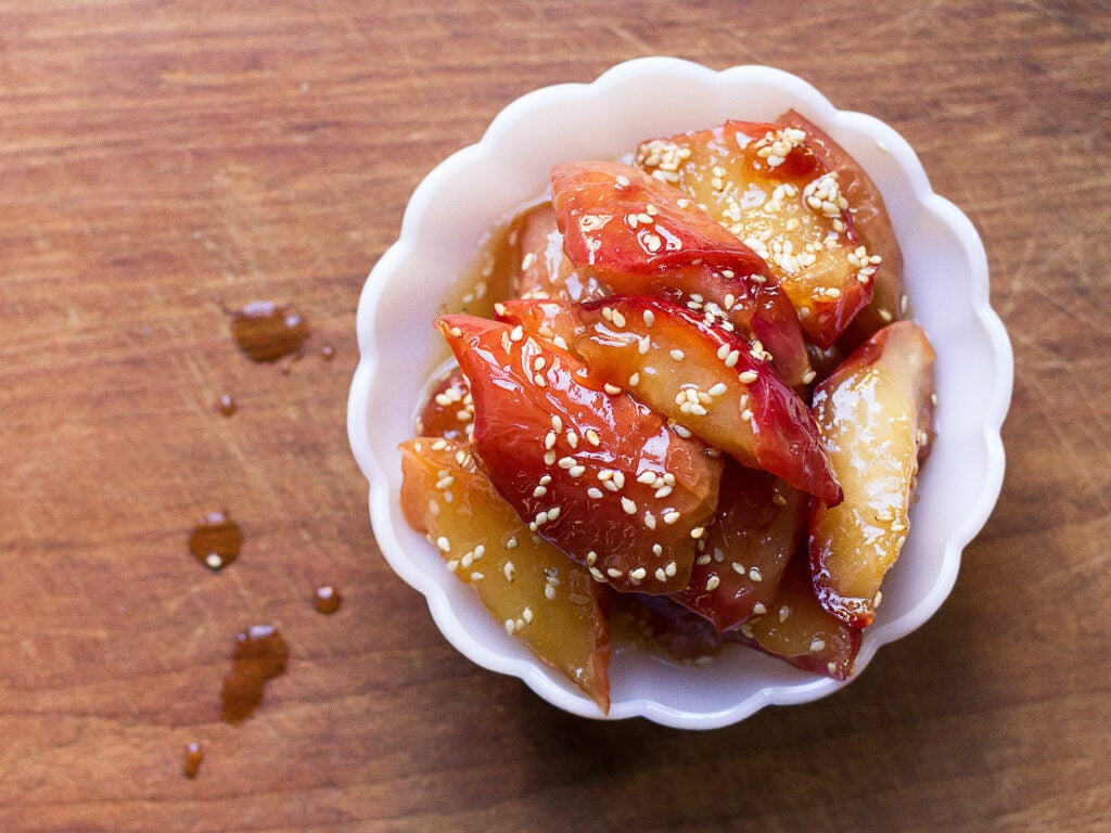 Sesame Honey Roasted Apples