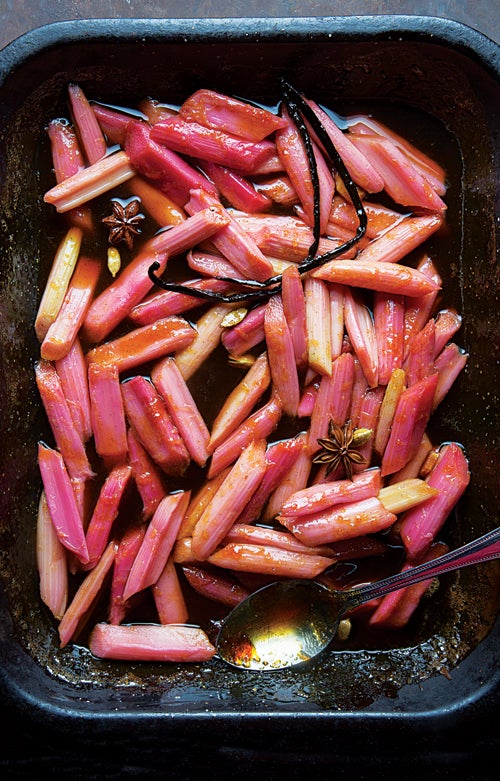 Spice Braised Rhubarb