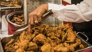 Lunch At This Iconic New Orleans Restaurant Includes a Fried Chicken Avalanche