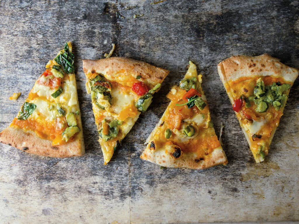 Butternut Squash and Smoked Mozzarella Pizza