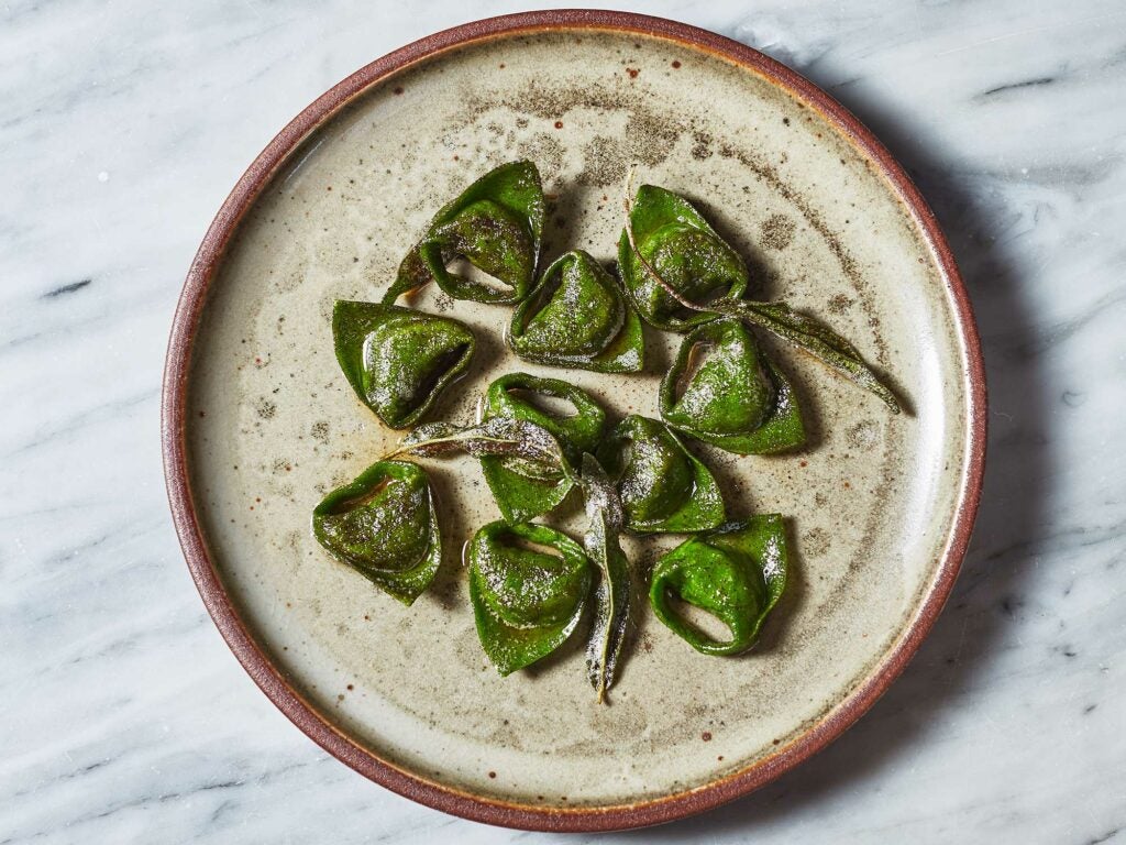 Spinach Balanzoni With Brown Butter and Sage